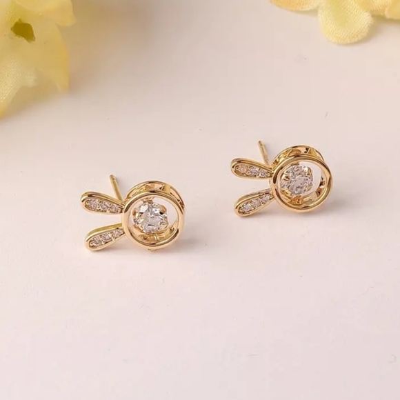 Bunny Rabbit Stud Fashion Earrings - Picture 4 of 5